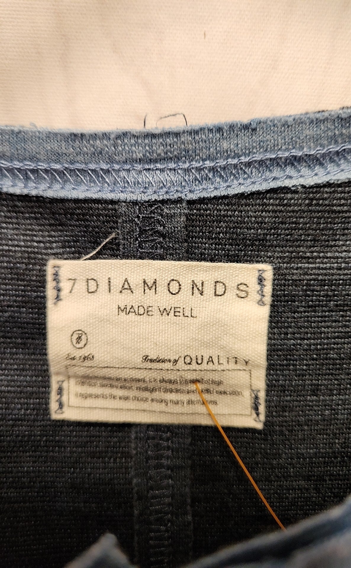 7 Diamonds Men's Size S Blue Shirt