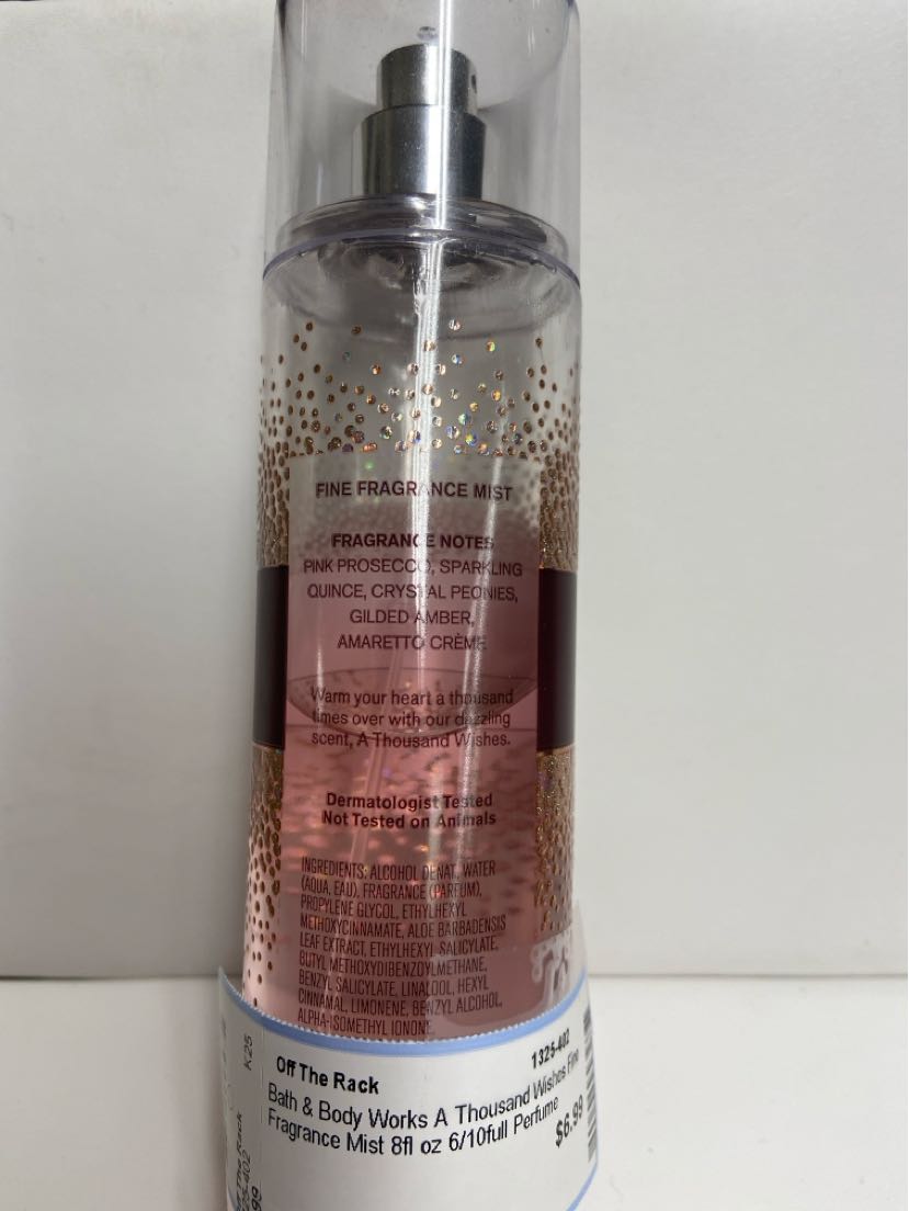 Bath & Body Works A Thousand Wishes Fine Fragrance Mist 8fl oz 6/10full Perfume