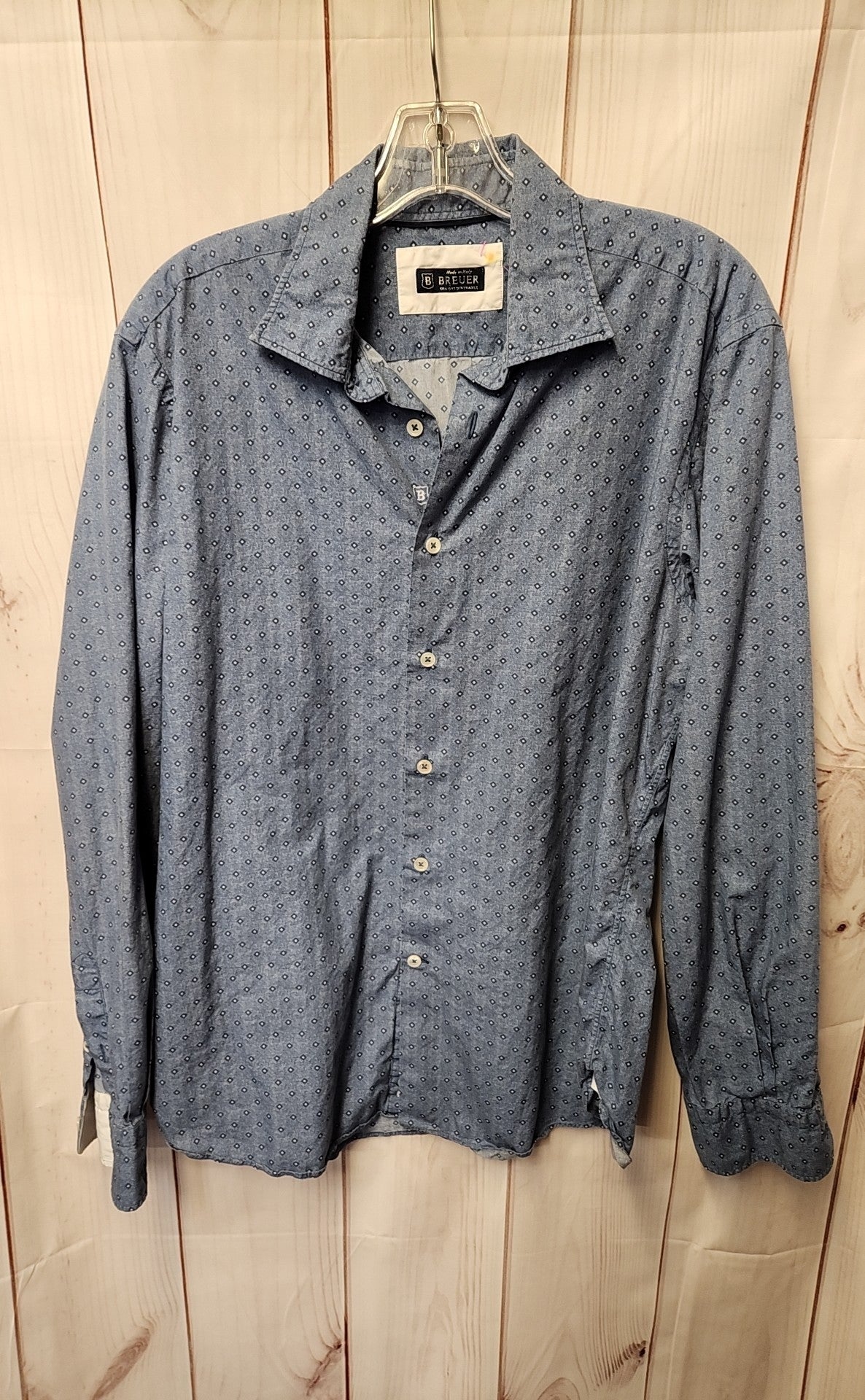 Breuer Men's Size XL Blue Shirt
