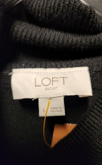 Loft Women's Size L Black Sweater