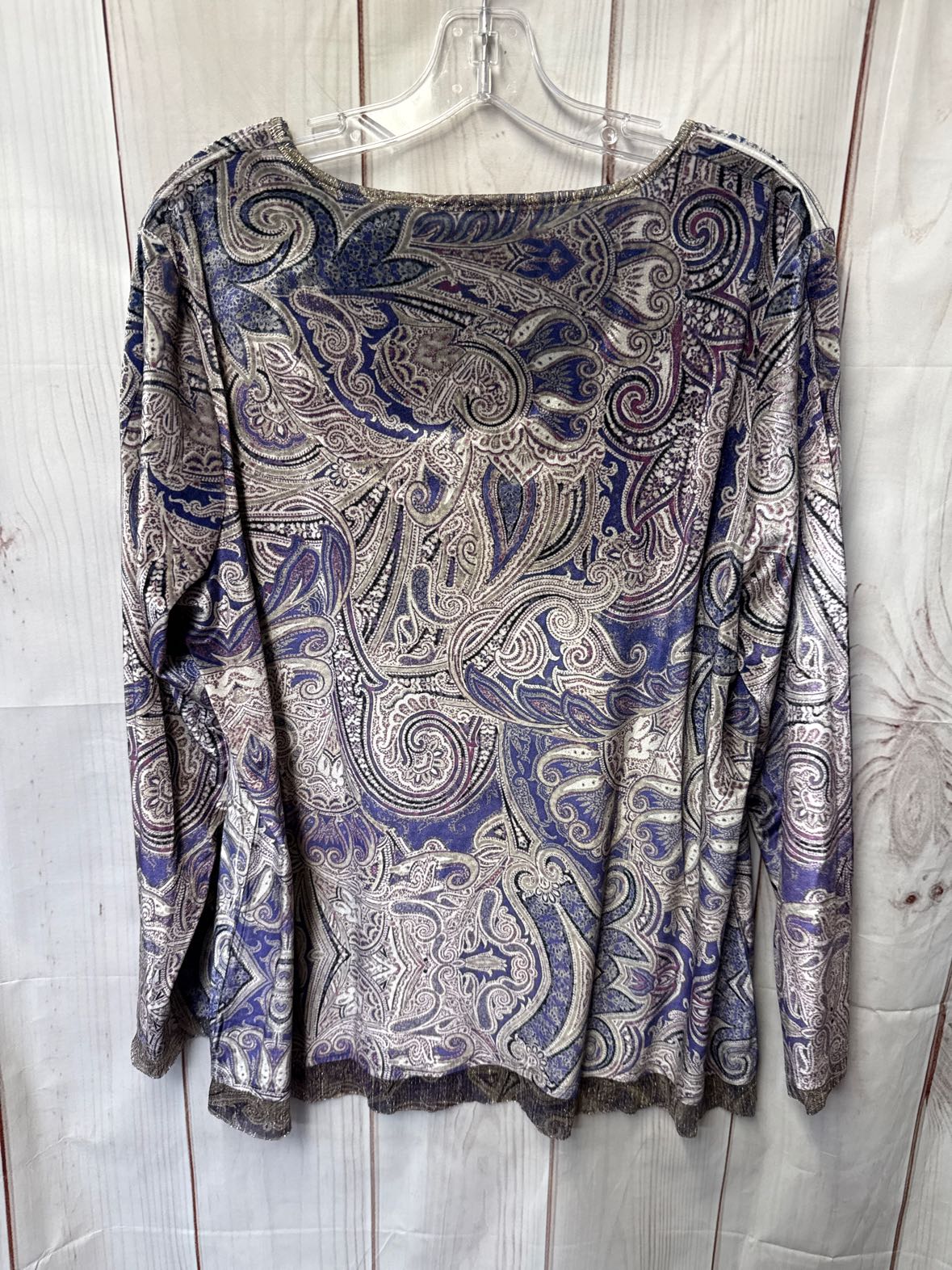 Chico's Women's Size 3 = US XL Purple Long Sleeve Top