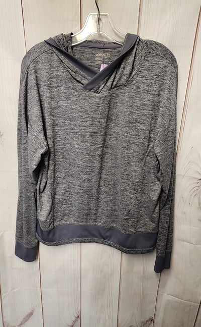Mondetta Women's Size M Purple Hooded Long Sleeve Top