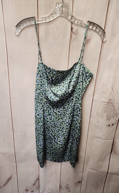 Sun-Deh Women's Size 2 Green Floral Dress