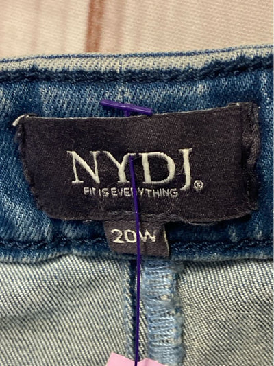 NYDJ Women's Size 20W Blue Denim Pants Jeans NWT  Wide Leg