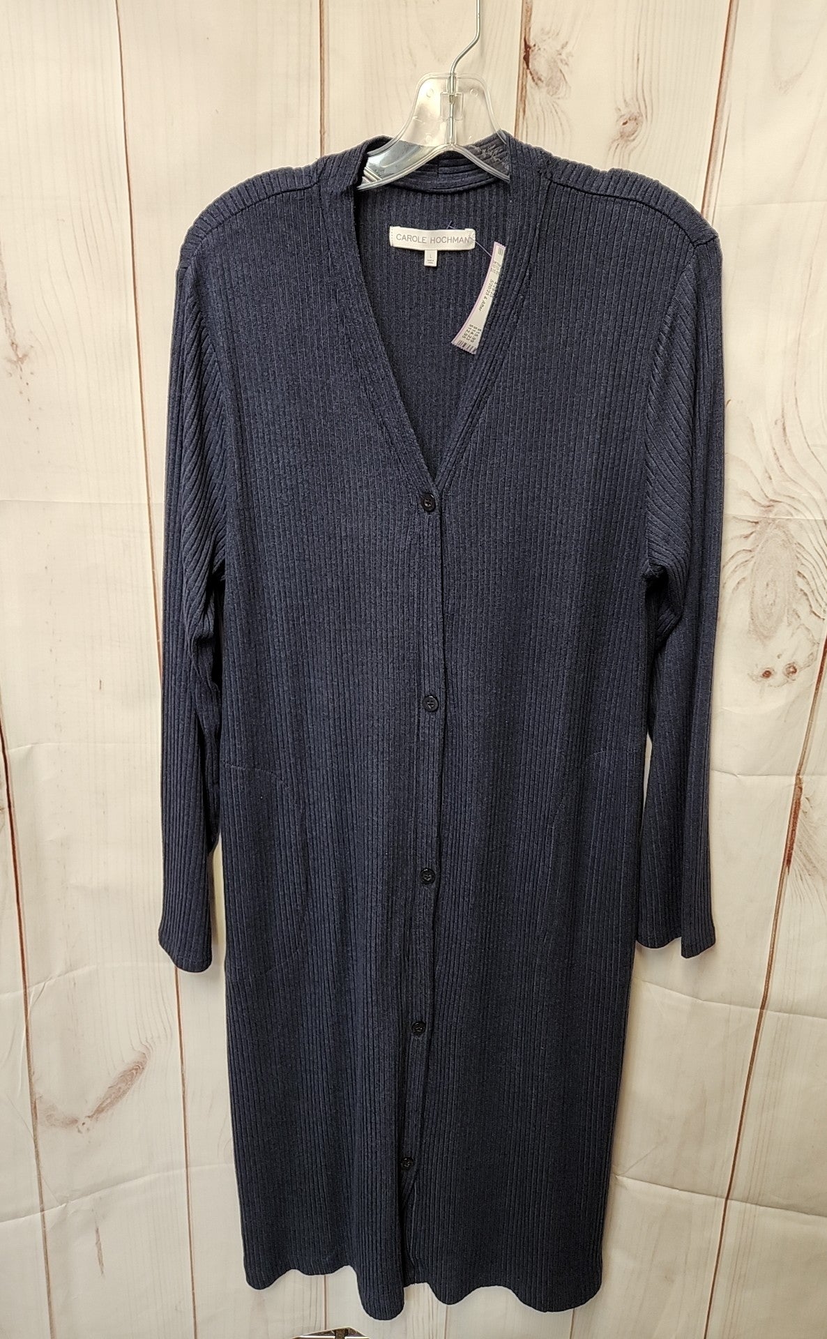 Carole Hochman Women's Size L Navy Cardigan