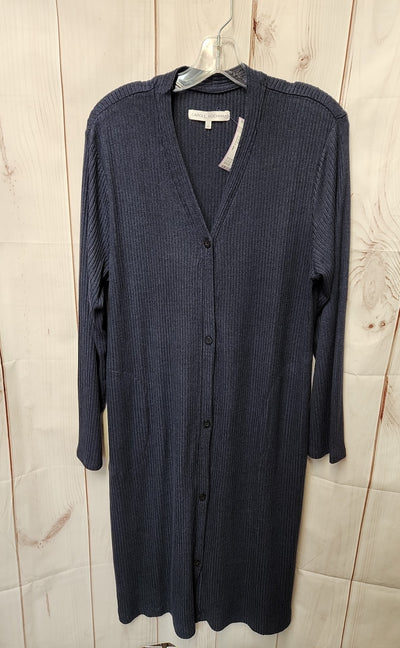 Carole Hochman Women's Size L Navy Cardigan
