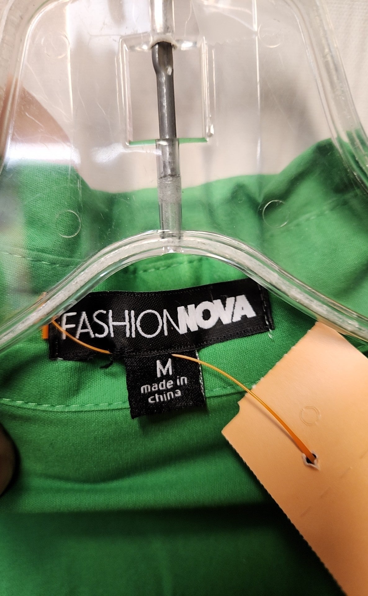 Fashion Nova Women's Size M Green Long Sleeve Top