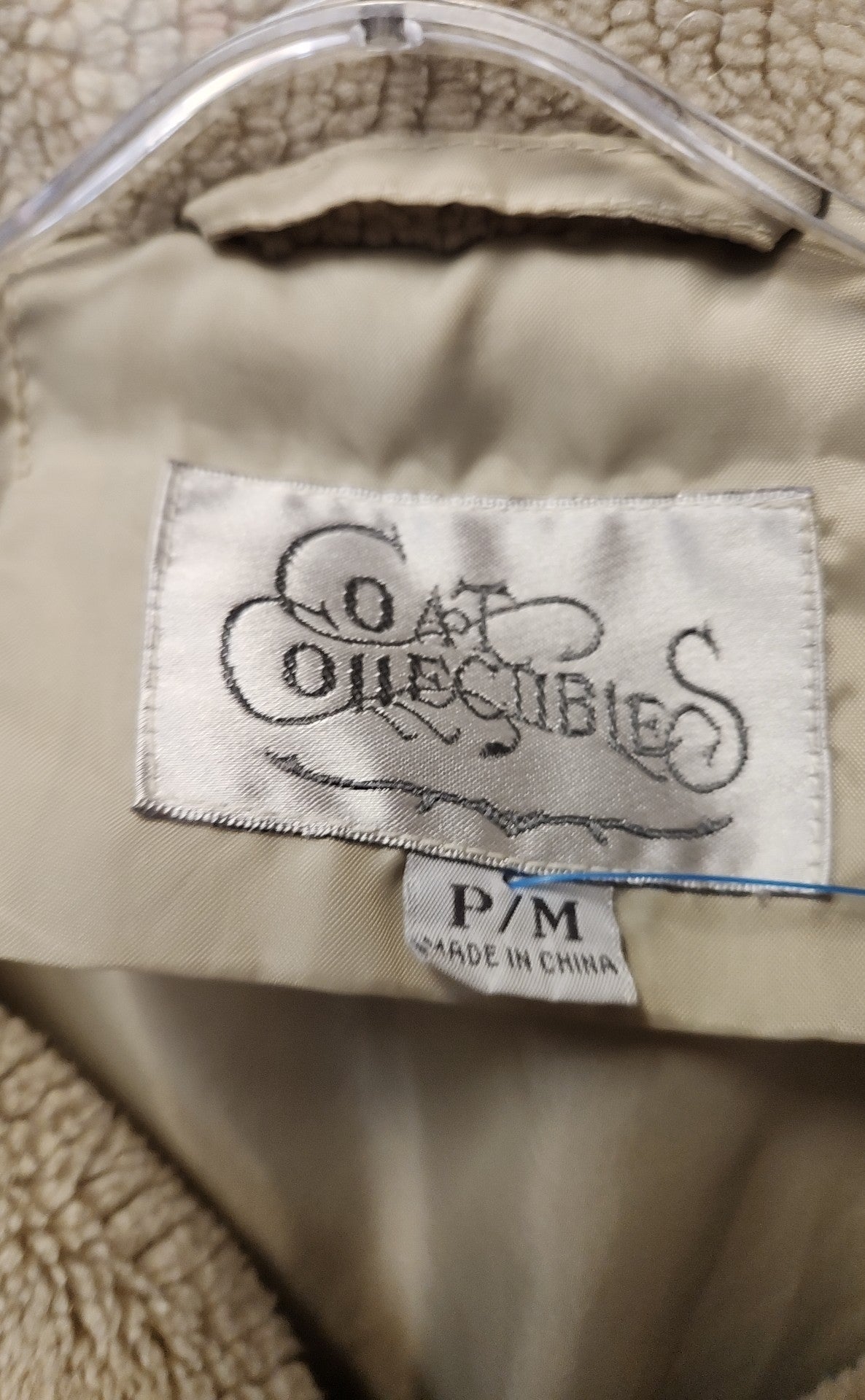 Coat Collebtibles Women's Size M Petite Beige Jacket