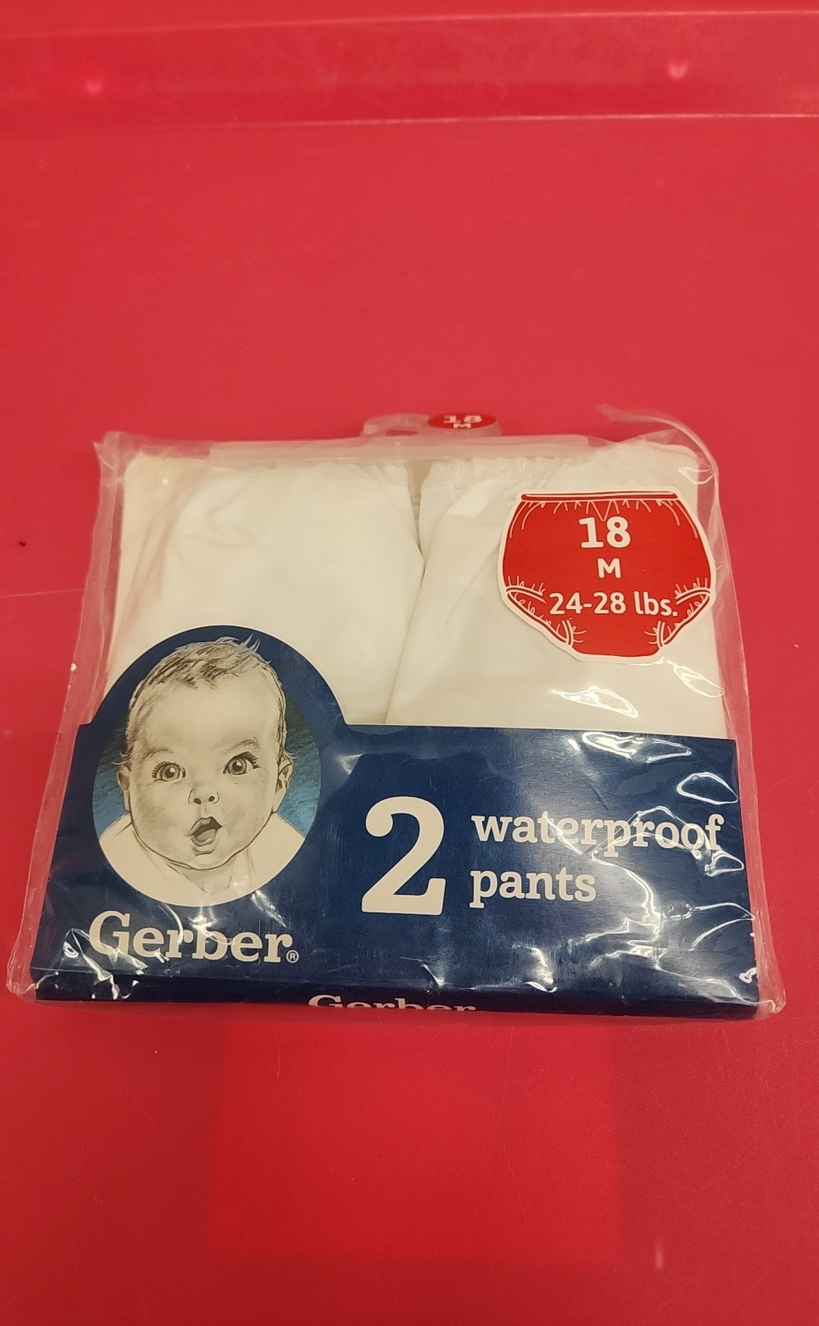 Gerber Girl's Size 18 Months White 2 Pcs Underpants