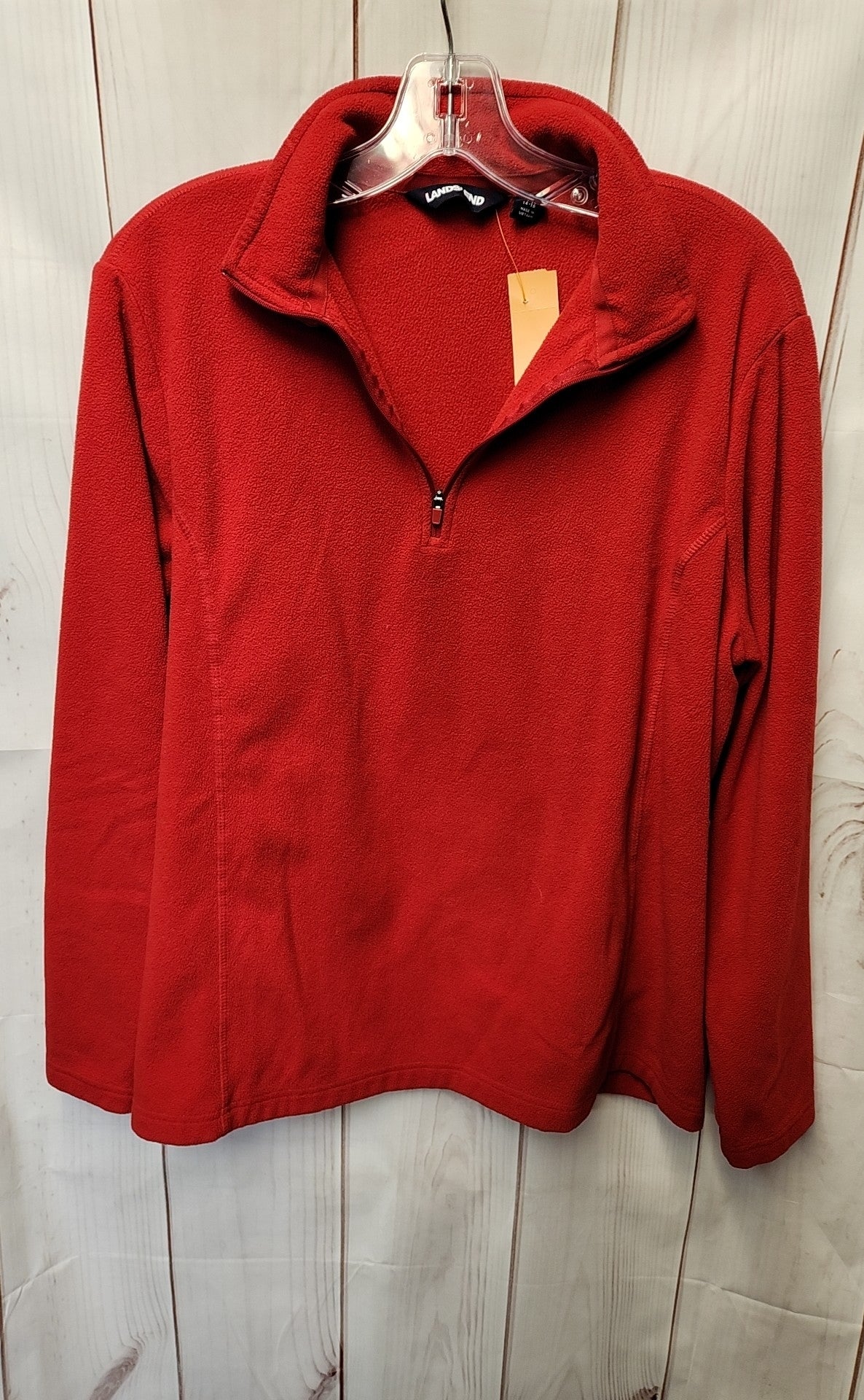 Lands End Women's Size L Red Sweatshirt