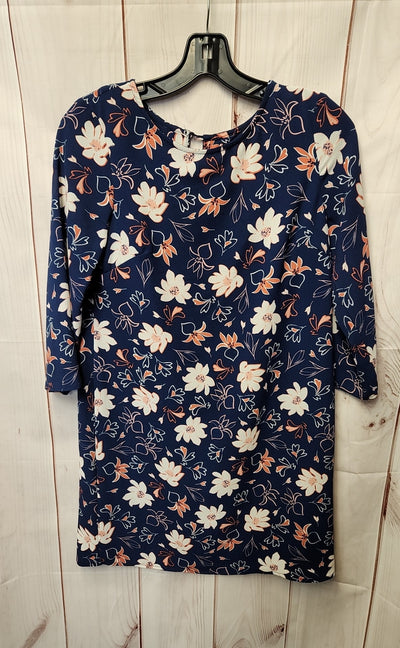 C&E Women's Size XS Blue Floral Dress