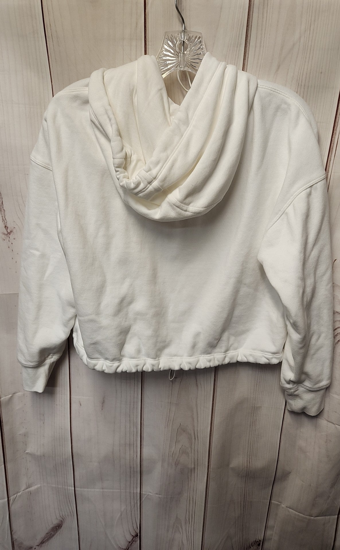 Calvin Klein Women's Size M White Hooded Sweatshirt