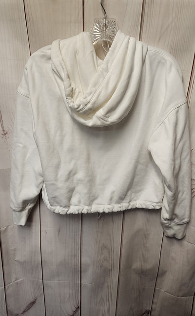 Calvin Klein Women's Size M White Hooded Sweatshirt