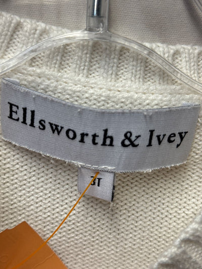 Ellsworth & Ivey Girl's Size 3 White Chatham Sweater