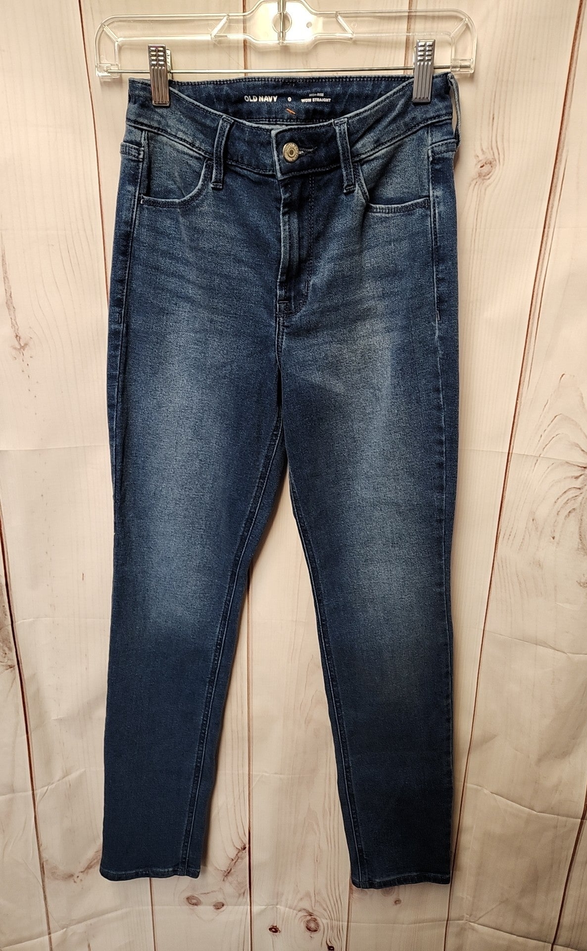 Old Navy Women's Size 25 (0) Blue Jeans High Rise Wow Straight