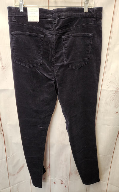 NWT Talbots Women's Size 14 Navy Corduroy Straight Leg Pants