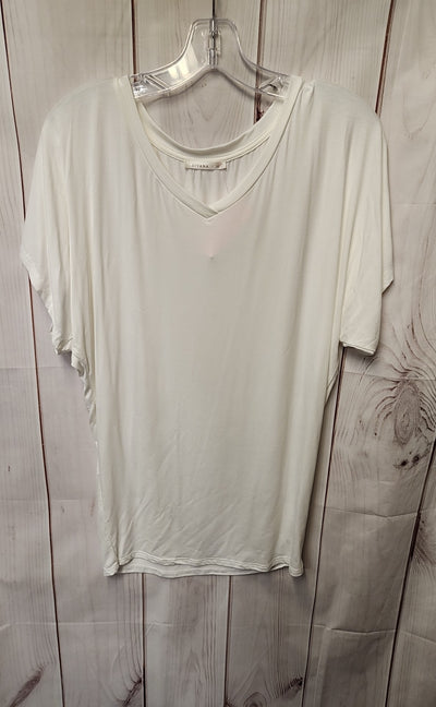 Sivana Women's Size XS White Short Sleeve Top