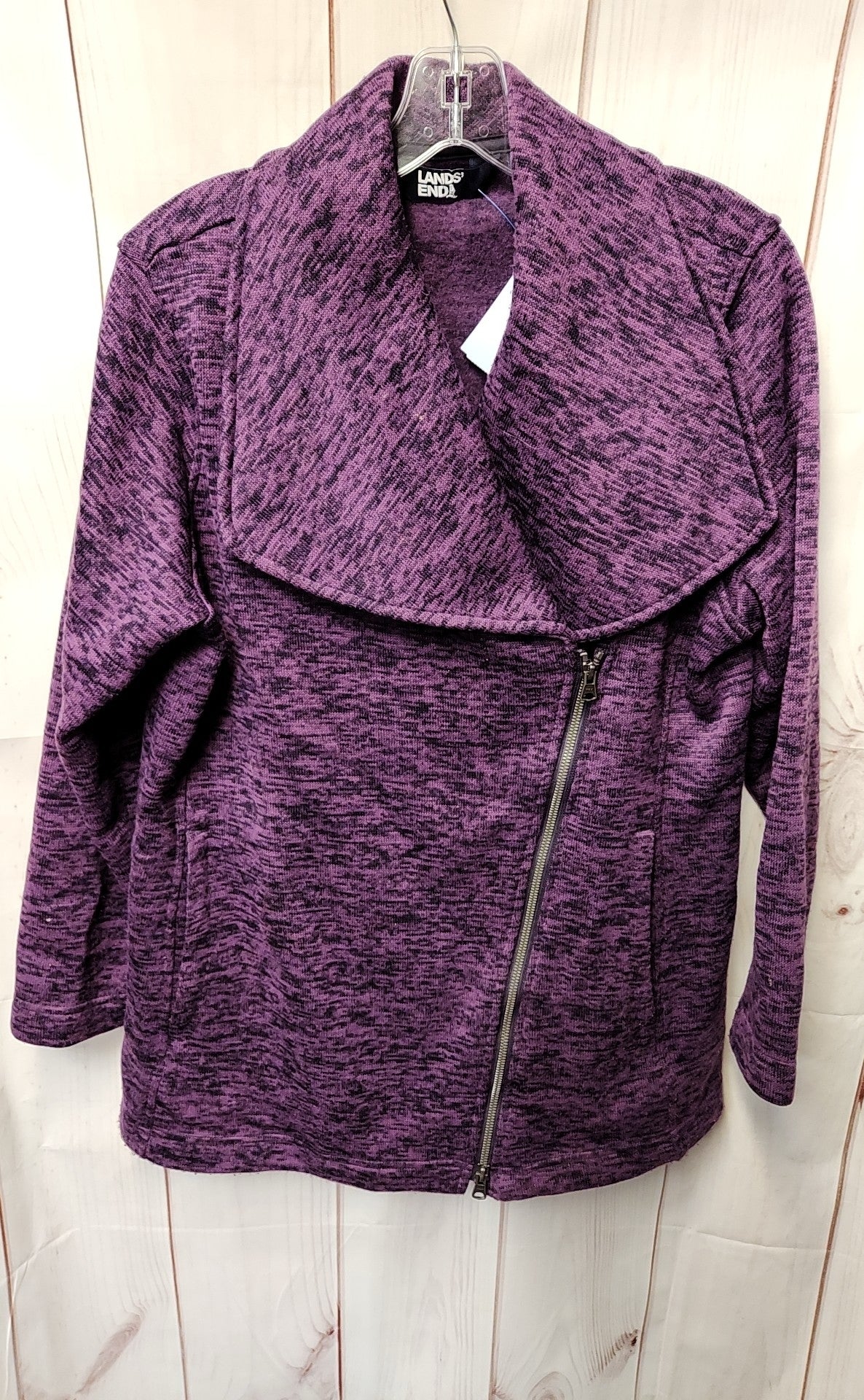 Lands End Women's Size M Petite Purple Jacket