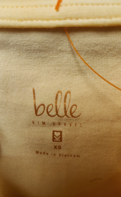 Belle by Kim Gravel Women's Size XS Yellow 3/4 Sleeve Top