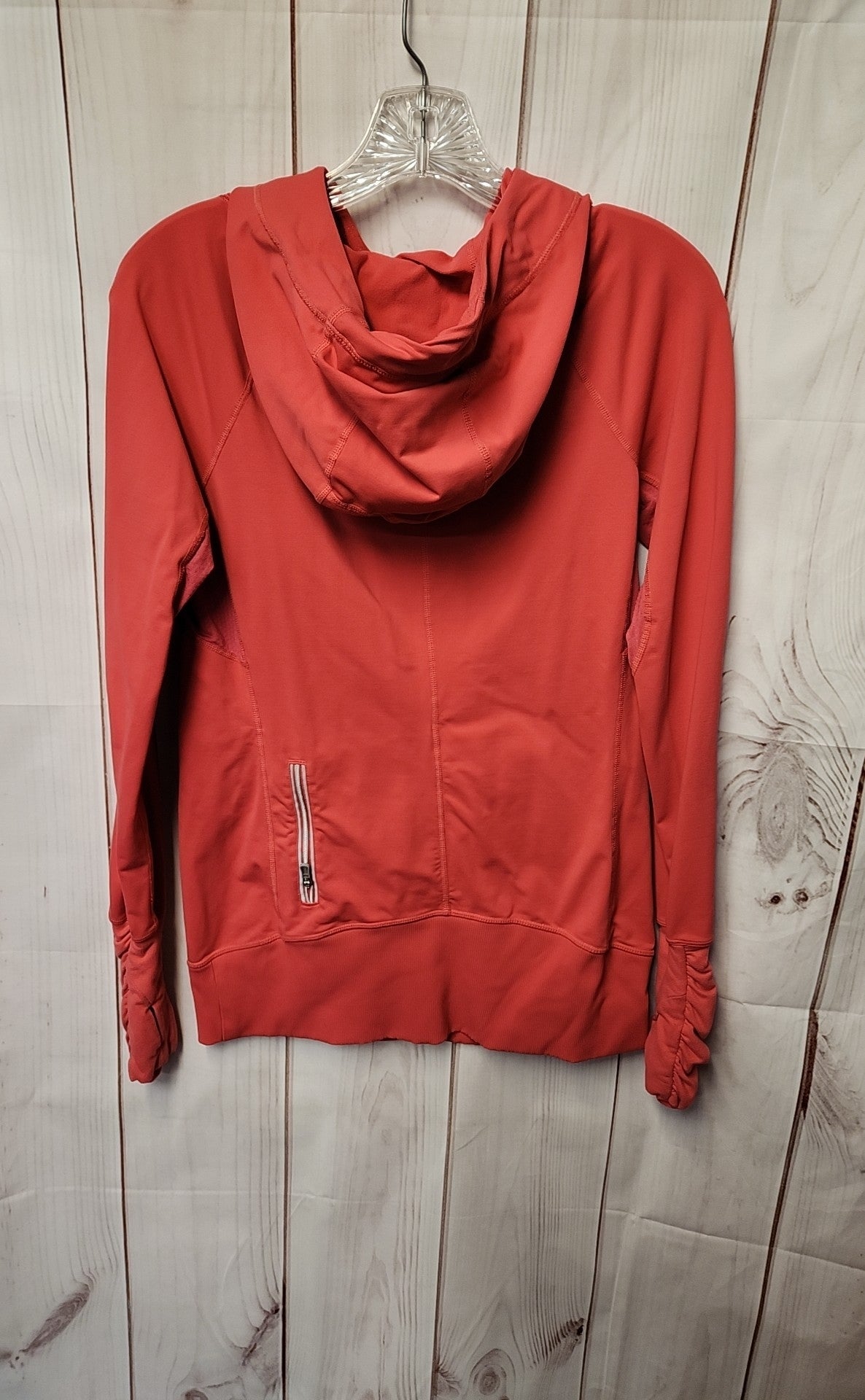 Lululemon Women's Size 6 Pink Long Sleeve Hooded Active Top