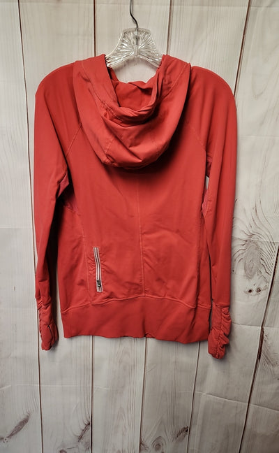 Lululemon Women's Size 6 Pink Long Sleeve Hooded Active Top