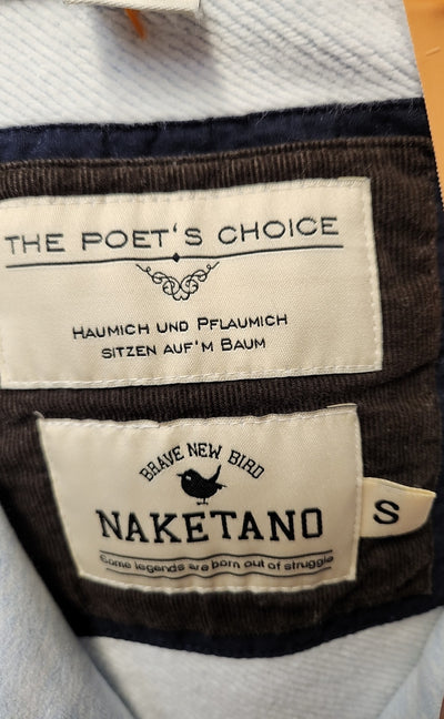 Naketano Women's Size S Light Blue Full Zip Hooded Sweatshirt