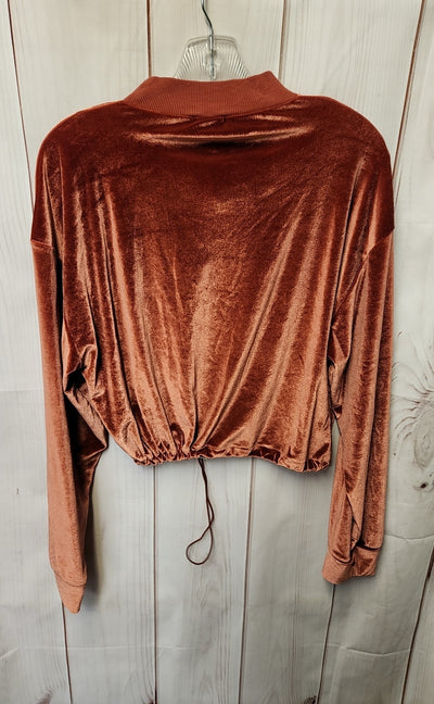 Topshop Women's Size 8 Red Sweatshirt