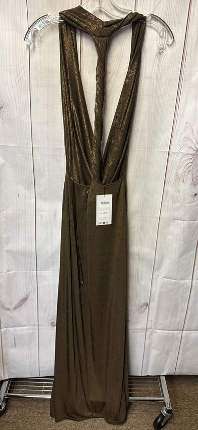 NWT Zara Women's Size L Gold Dress