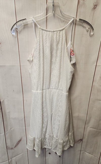 Mi Ami Women's Size S White Lace Floral Dress