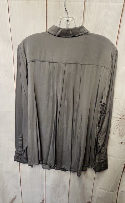J Jill Women's Size L Gray Long Sleeve Top