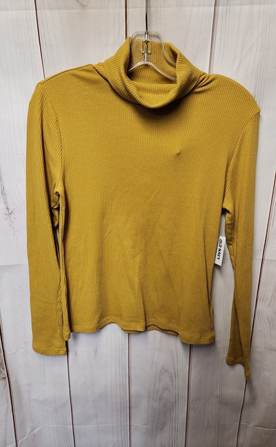 NWT Old Navy Women's Size M Yellow Long Sleeve Top