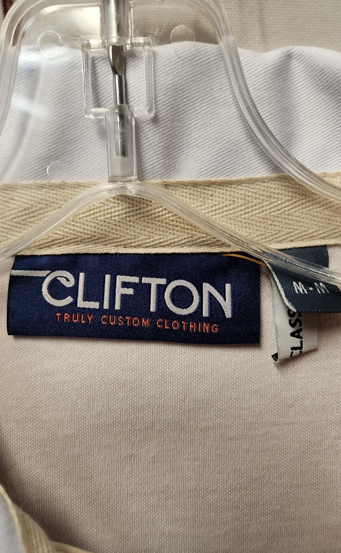 Clifton Men's Size M Blue & Orange Shirt