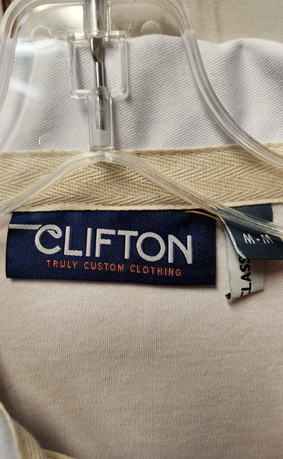 Clifton Men's Size M Blue & Orange Shirt