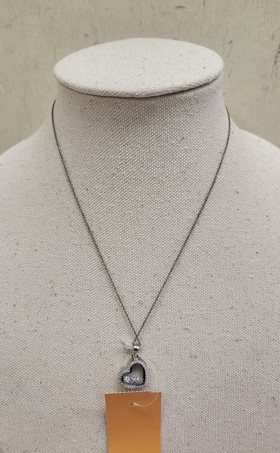 .925 Sterling Silver Heart Necklace