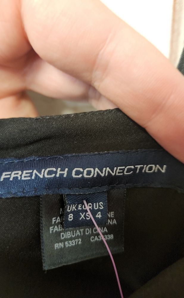 French Connection Women's Size 4 Black Dress