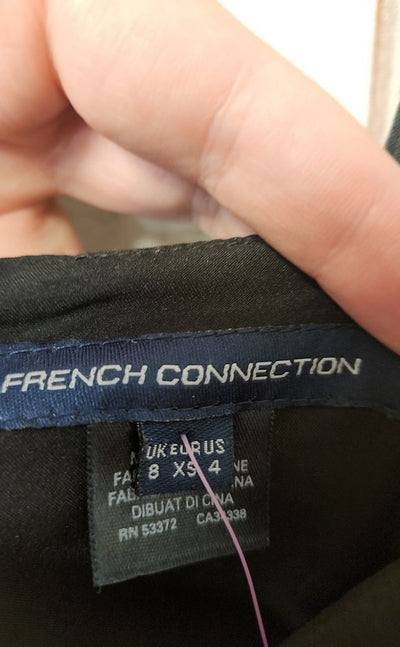 French Connection Women's Size 4 Black Dress