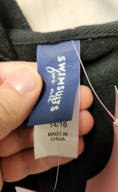 NWT Swimsuits for all Women's Size 14/16 Black Cover-Up