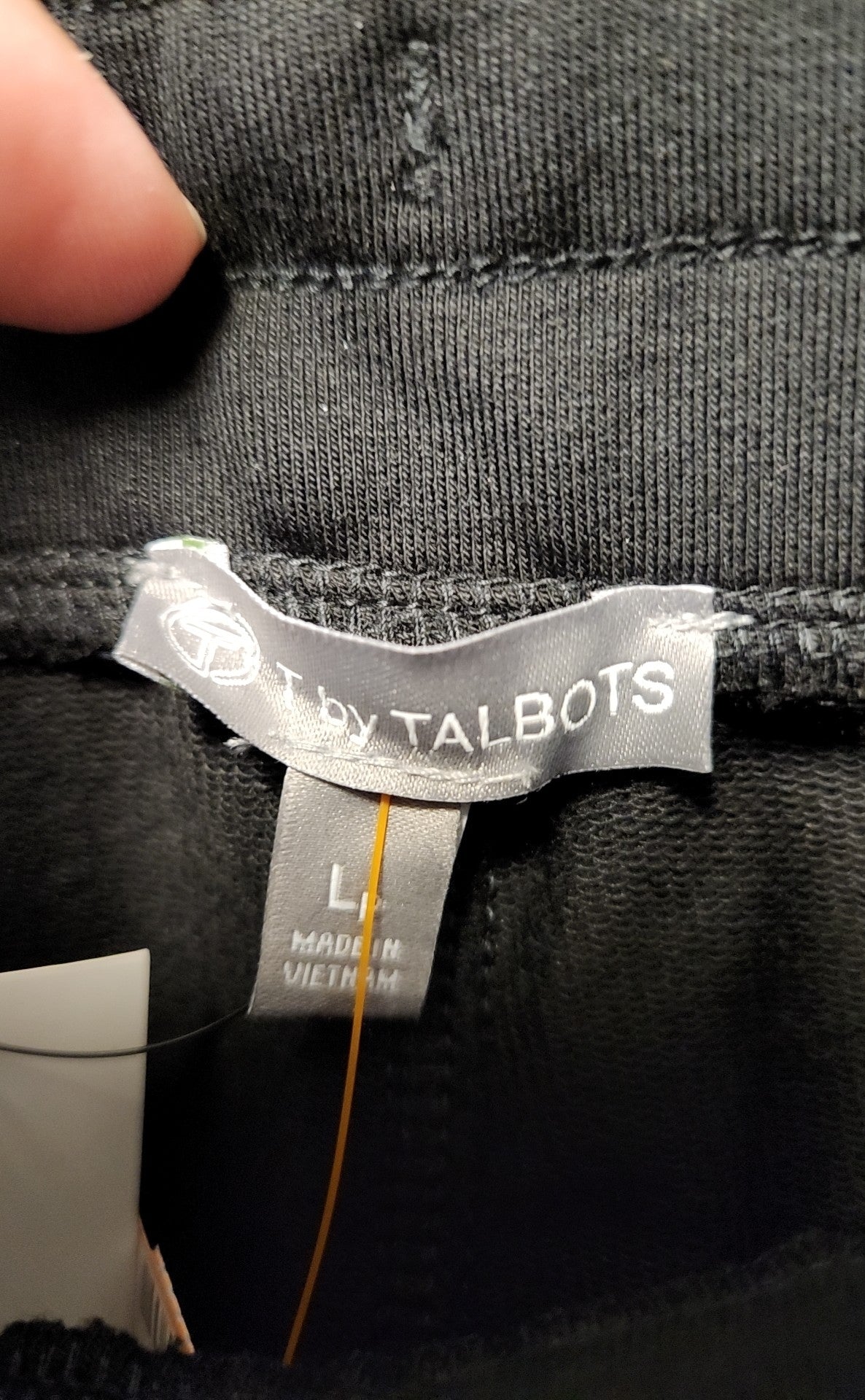 NWT Talbots Women's Size L Petite Black Sweatpants