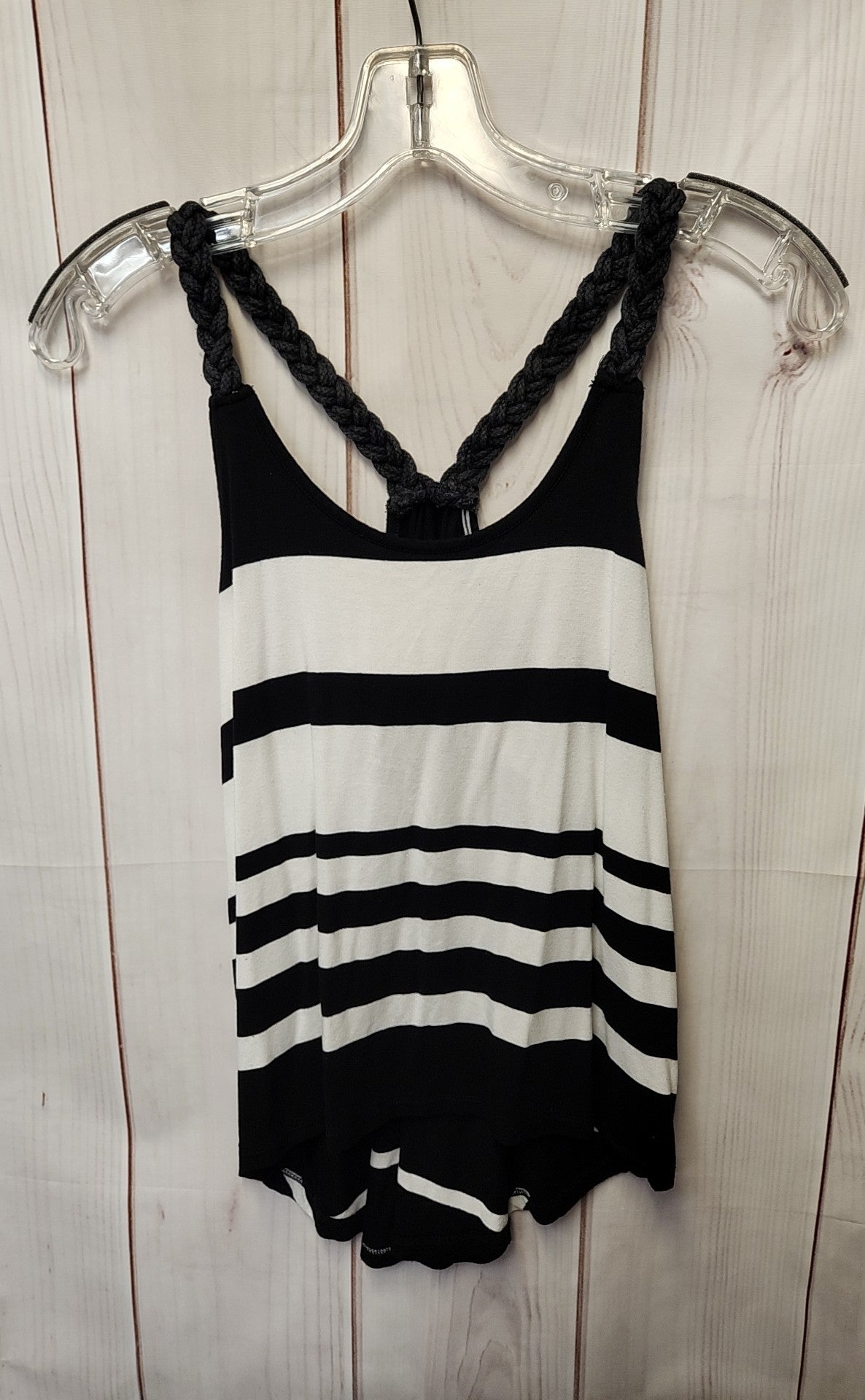Ocean Drive Women's Size M White & Black Sleeveless Top