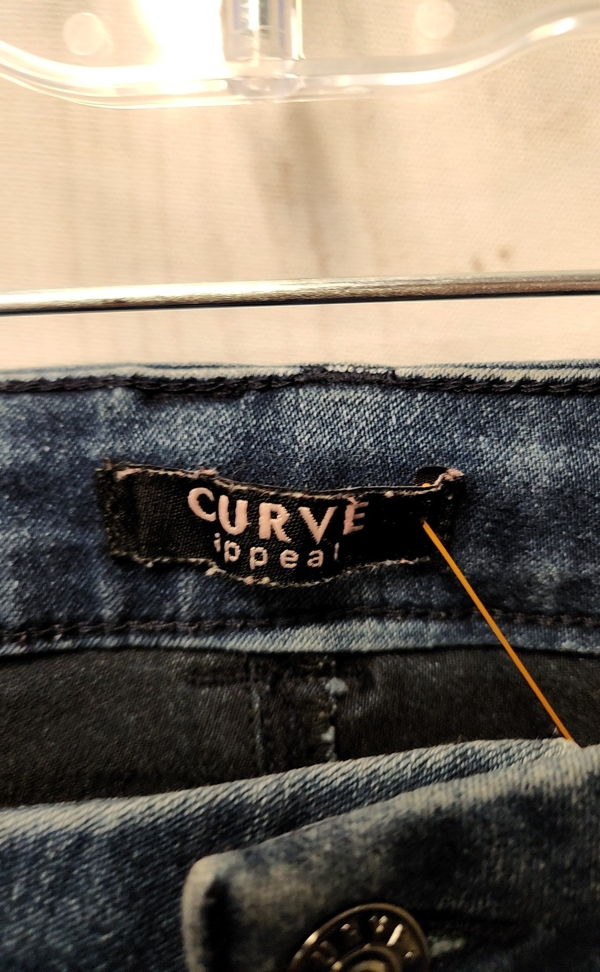 Curve Appeal Women's Size 30 (9-10) Blue Jeans Minimalist Jegging