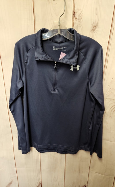 Under Armour Boy's Size 14 Navy Shirt