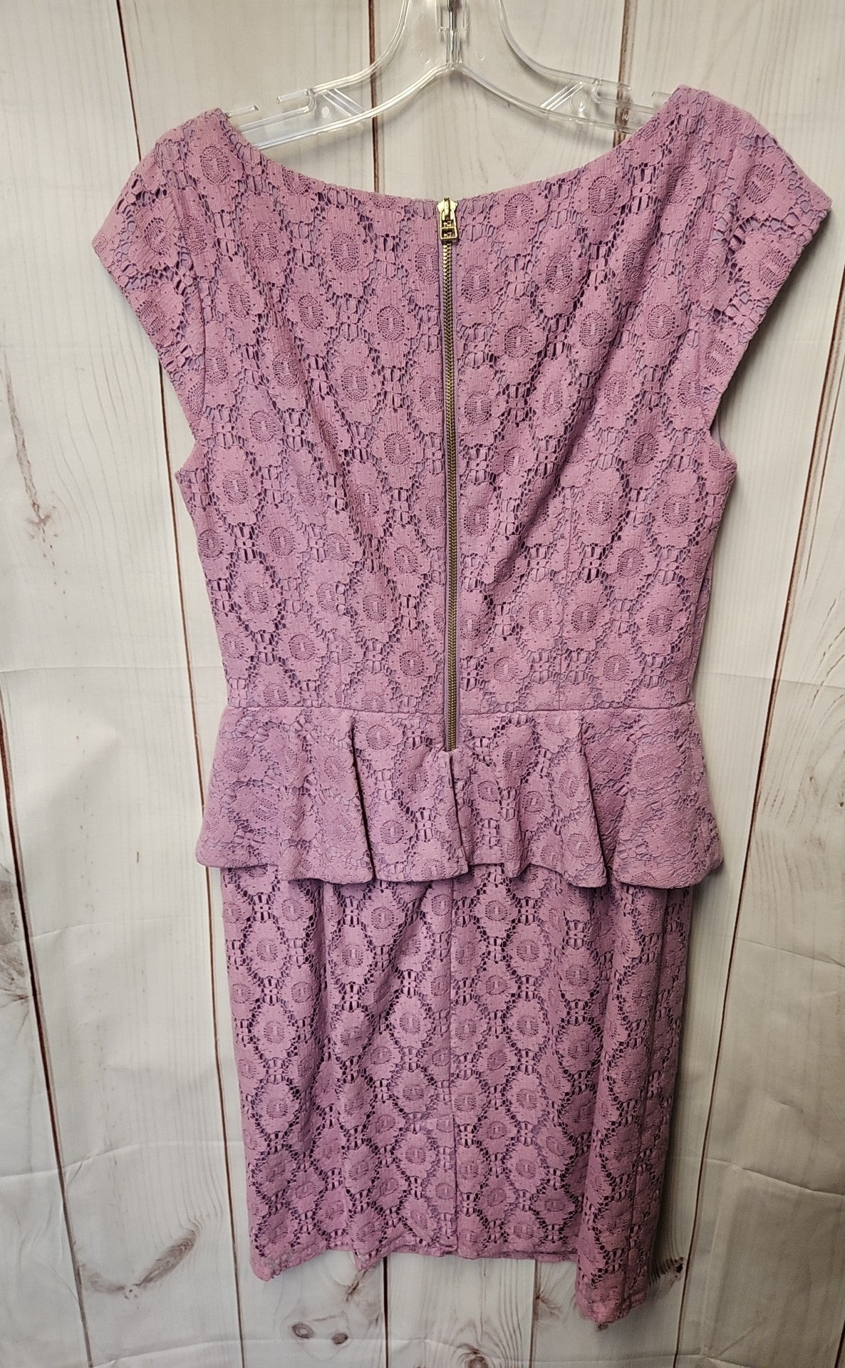 Adrianna Papell Women's Size 8 Purple Lace Floral Dress
