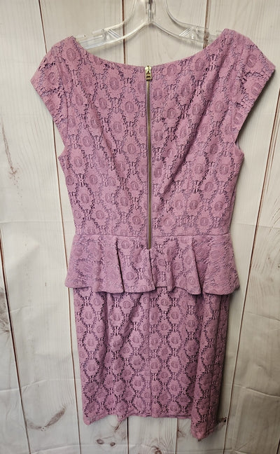 Adrianna Papell Women's Size 8 Purple Lace Floral Dress
