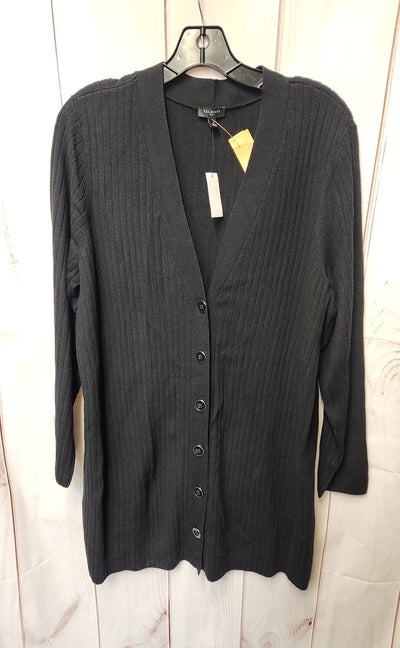 NWT Talbots Women's Size 1X Black Cardigan