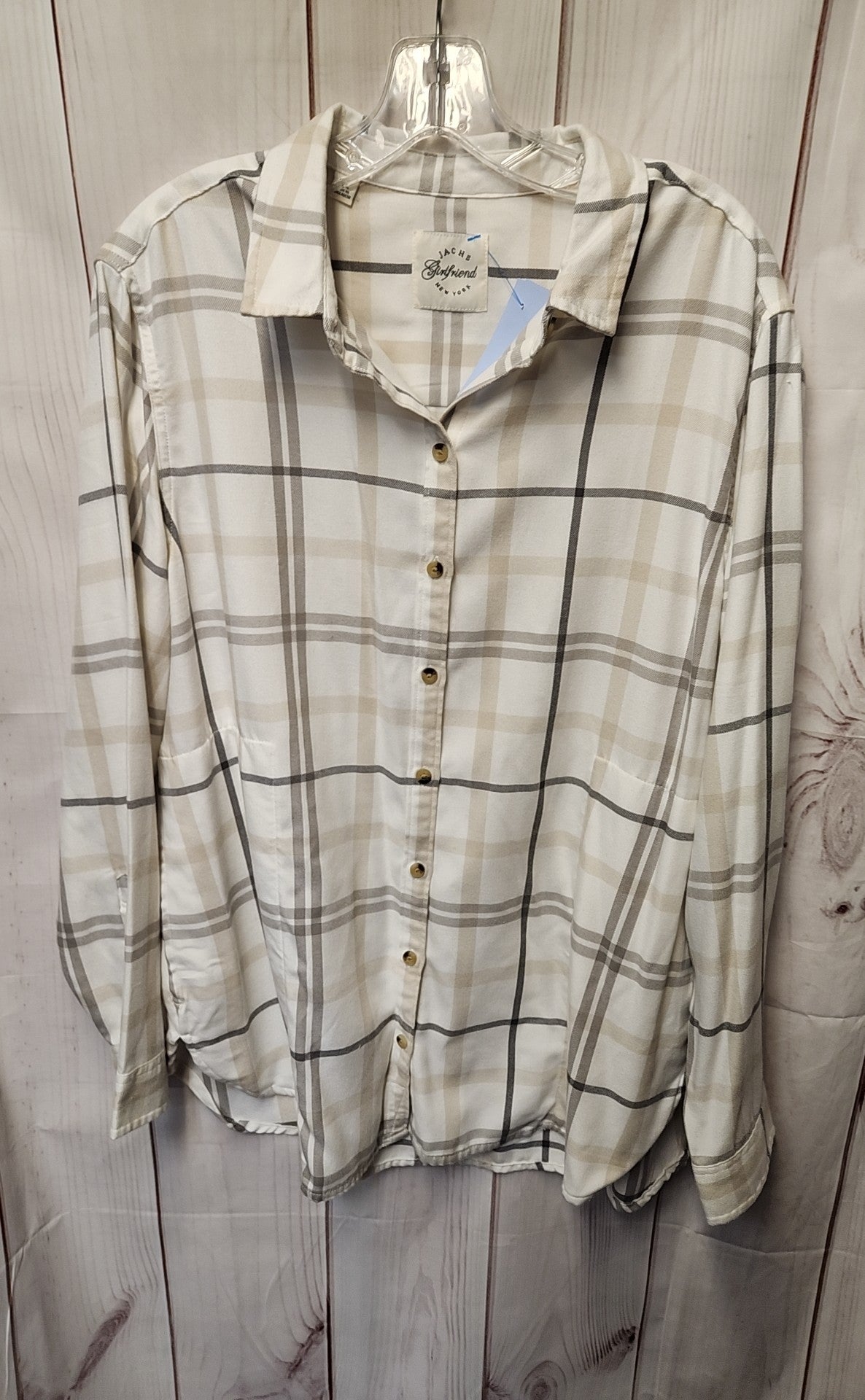 Jachs Women's Size XL White Long Sleeve Top