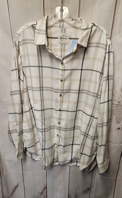 Jachs Women's Size XL White Long Sleeve Top