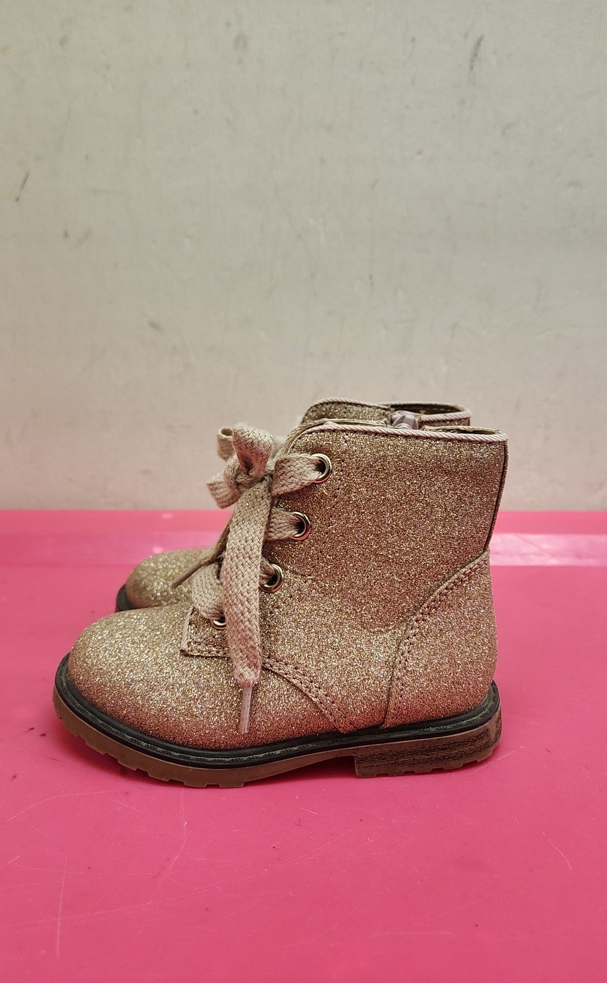 Cat & Jack Girl's Size 7 Gold Boots