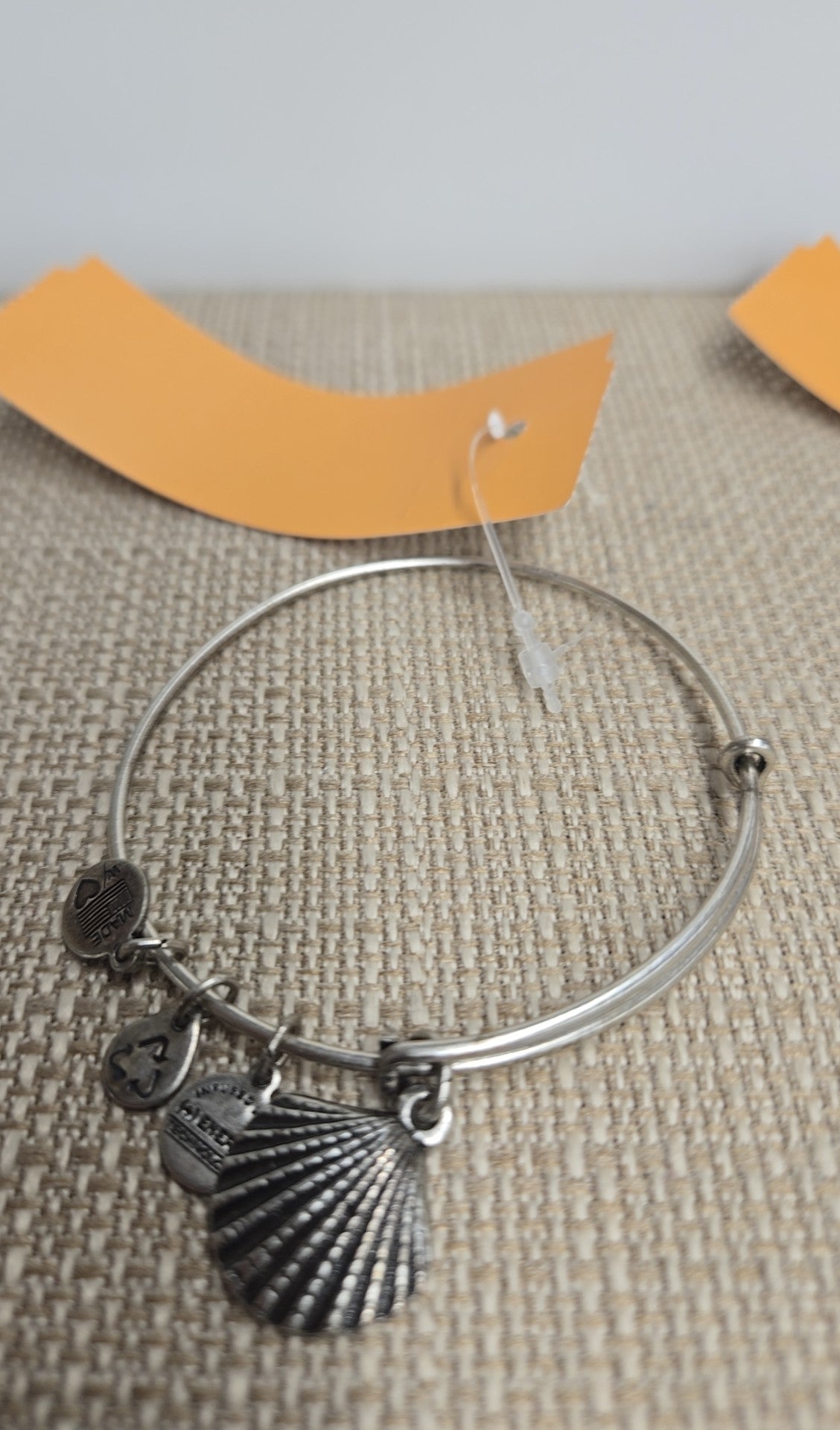 Alex & Ani Silver Shell Charm Bracelet