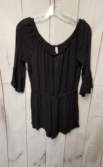 Mudd Women's Size M Black Romper
