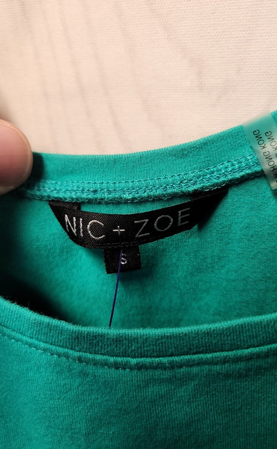 Nic & Zoe Women's Size S Green Sleeveless Top